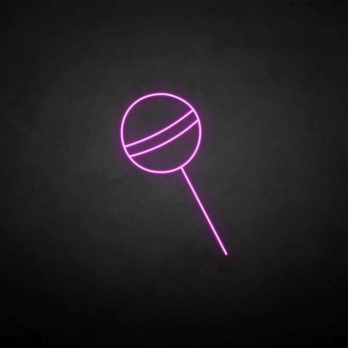 'Lollipop' neon sign