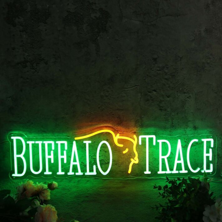Buffalo Trace Custom Neon Sign for Whiskey Lovers