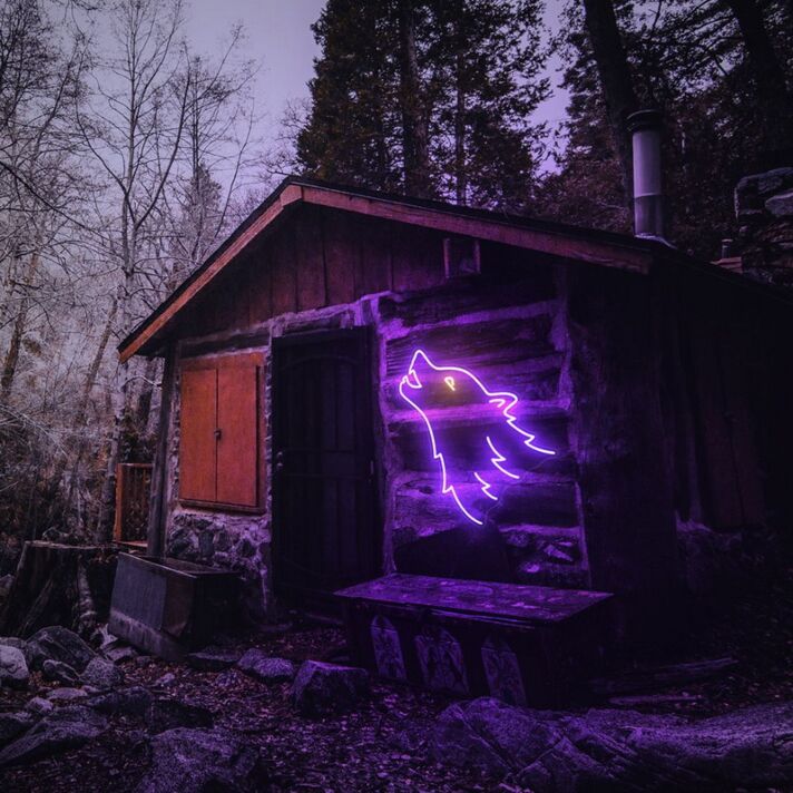 Wolf Head Animal Neon Sign for Bold and Wild Spaces