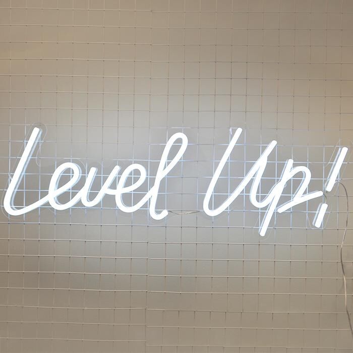 Level Up Neon Sign enhances gaming rooms with style