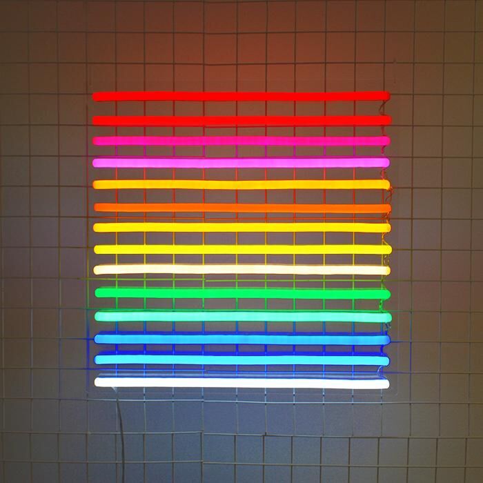 Rainbow Color Play Neon Sign brightens kids' rooms with whimsy