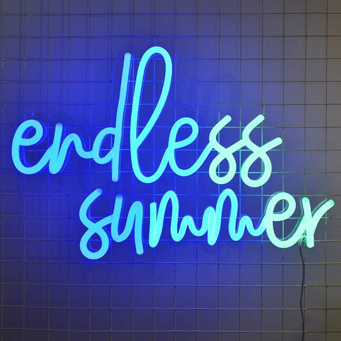 Endless Summer Neon Sign perfect for beach house decor