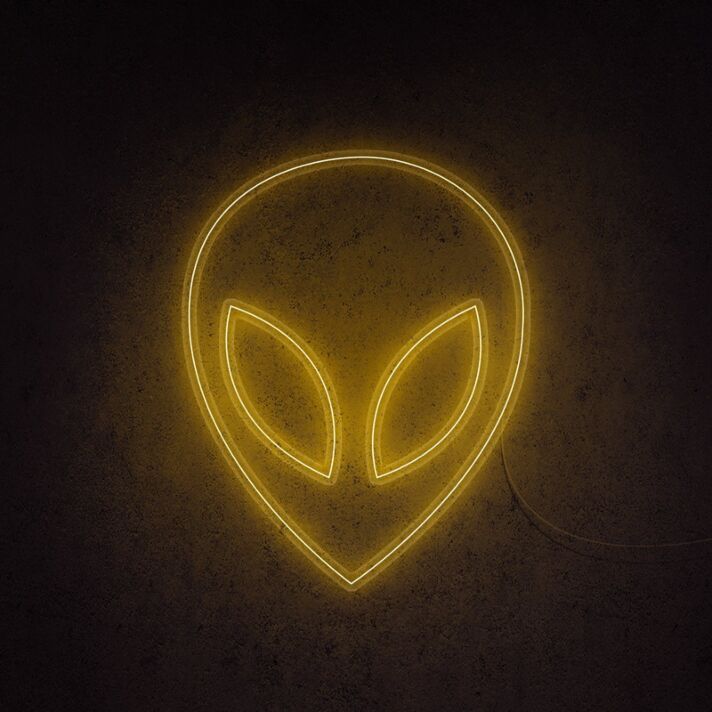 Alien Head Neon Sign adds whimsy to kids' rooms