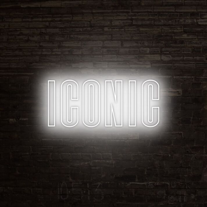 Iconic Neon Sign adds a bold statement to any room