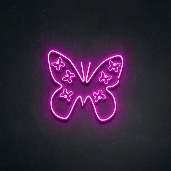 Butterfly Neon Sign adds whimsy to any space