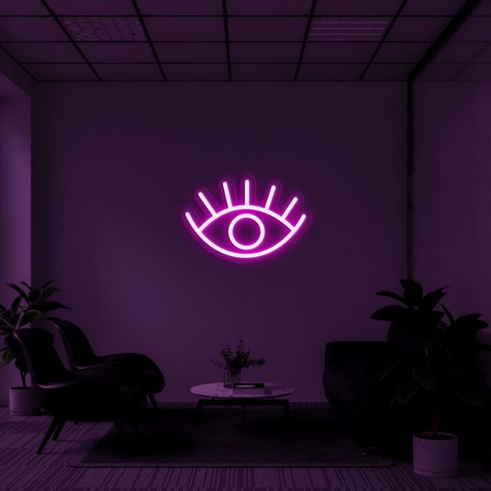 Eyelash Neon Sign for Beauty Studios