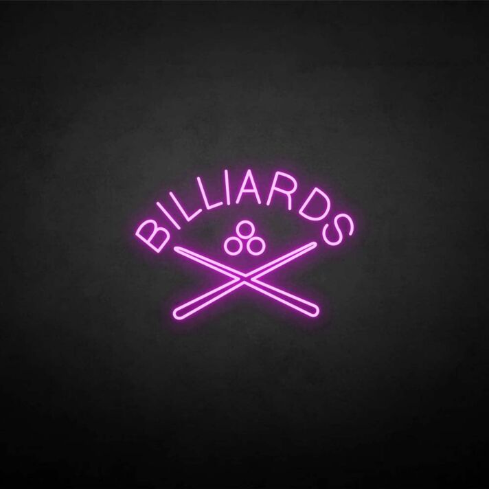 Bliiards' neon sign
