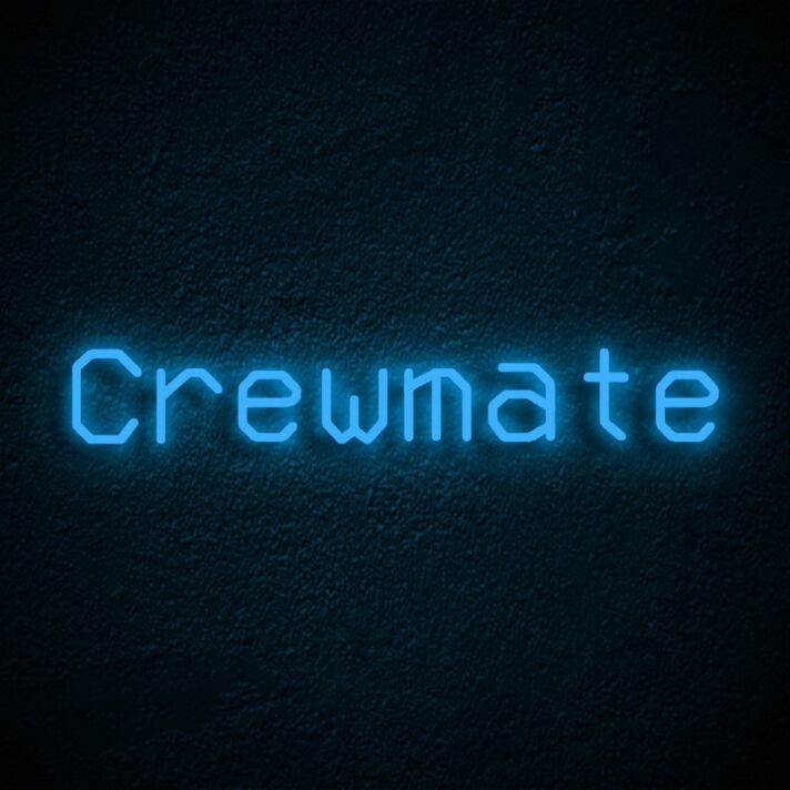 Crewmate Neon Sign for Gaming Rooms