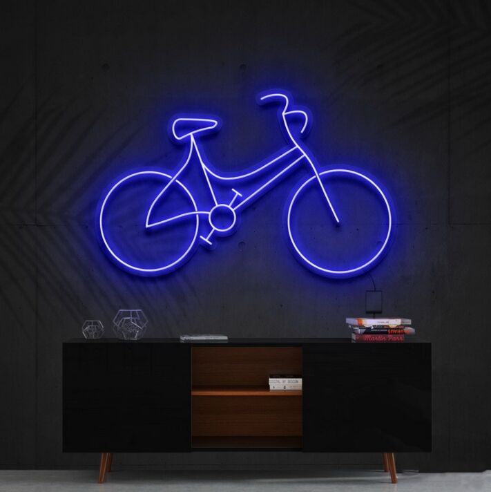 Bicycle Neon Sign for Sports Enthusiasts and Kids Rooms