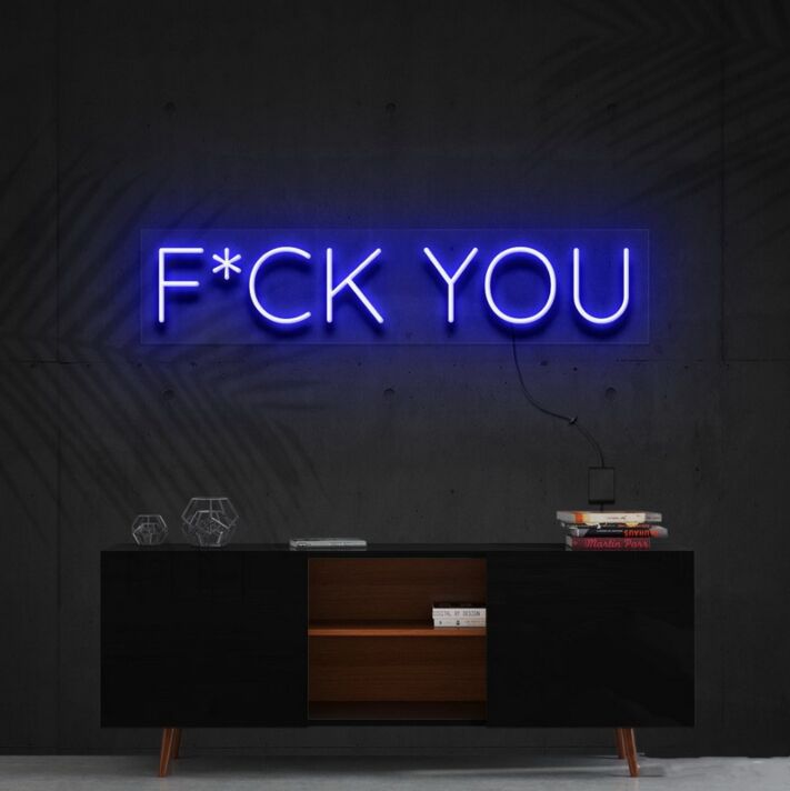 Fck You Neon Sign for Bold and Edgy Decor