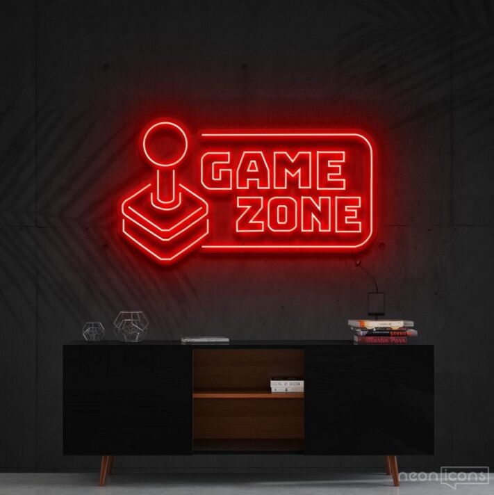 Game Zone Neon Sign for Game Rooms