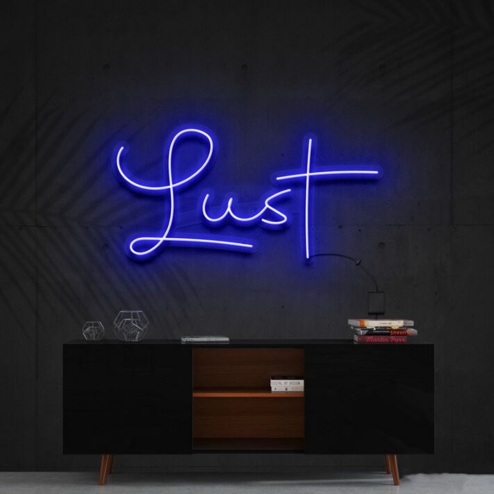 Lust Neon Sign for Romantic Settings