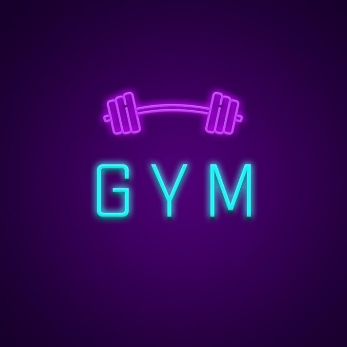 Gym Neon Sign for Fitness Spaces