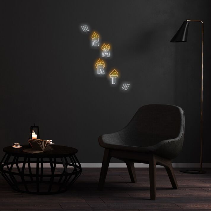 Zart Neon Sign for Artistic Spaces