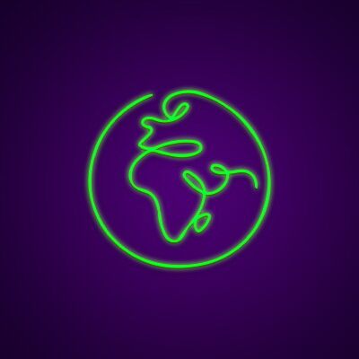 Earth Neon Sign for Nature Lovers
