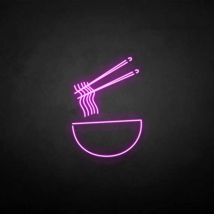 'Noodles' neon sign