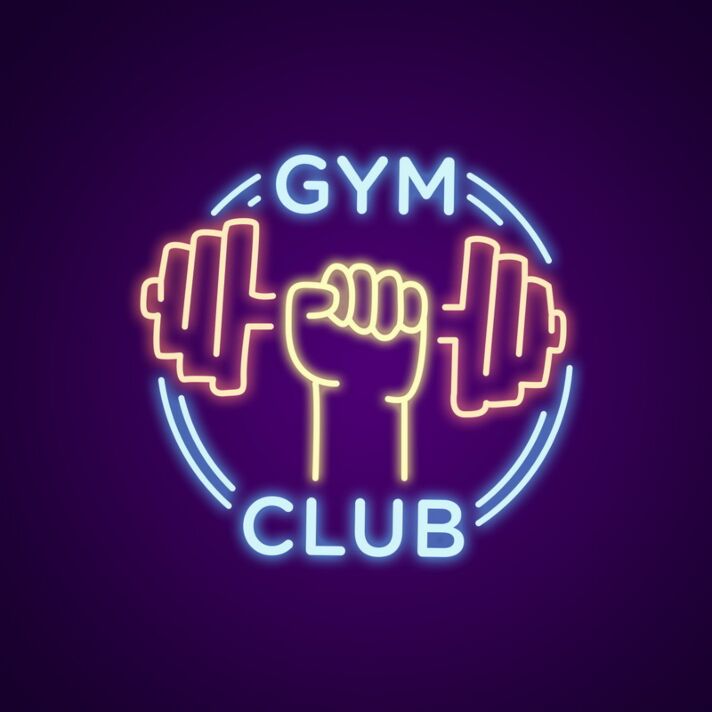 Gym Club Neon Sign for Fitness Centers