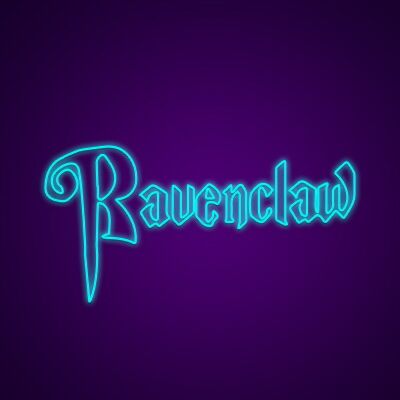 Ravenclaw Neon Sign Showcase your Hogwarts house pride with Ravenclaw