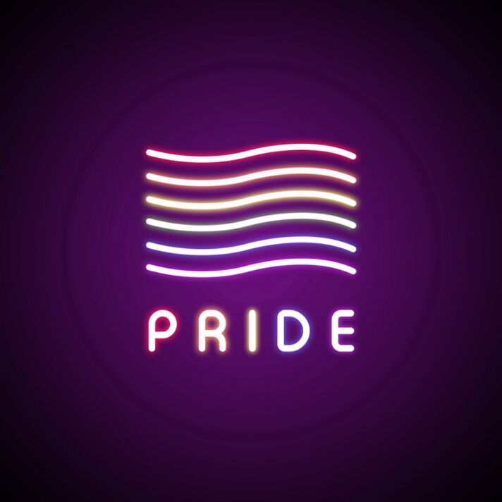 Pride Flags Neon Sign Celebrate LGBTQ+ pride with this colorful sign