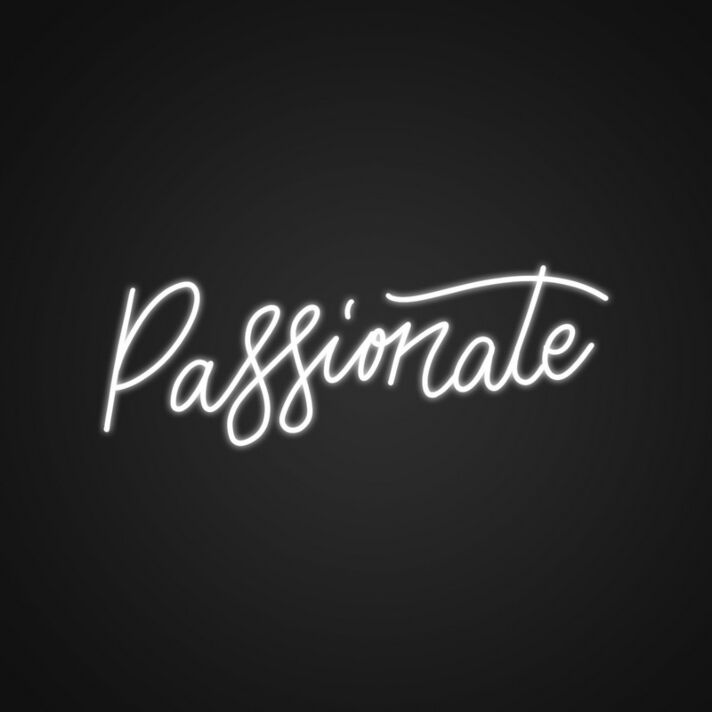 Passionate Neon Sign Add a touch of passion to your space