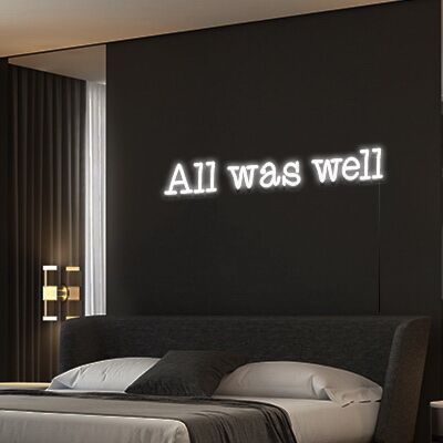 All Was Well Neon Sign Add a magical touch to your decor