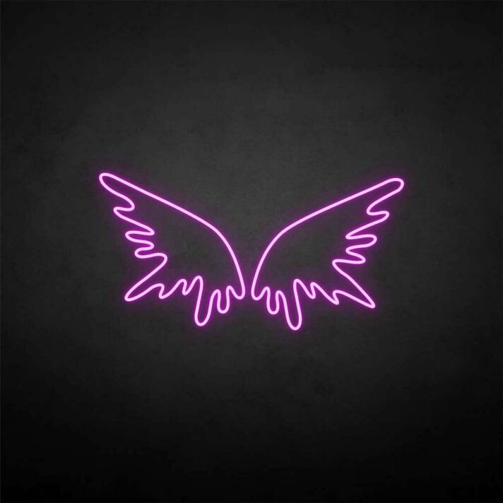 'Wing' neon sign