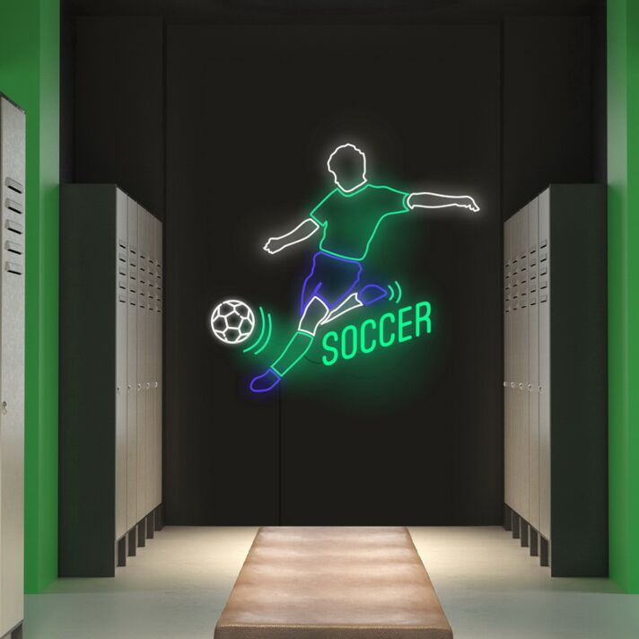 Soccer Player Neon Sign Perfect for soccer enthusiasts