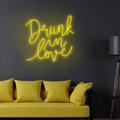 Drunk In Love Neon Sign Perfect for bars and romantic settings
