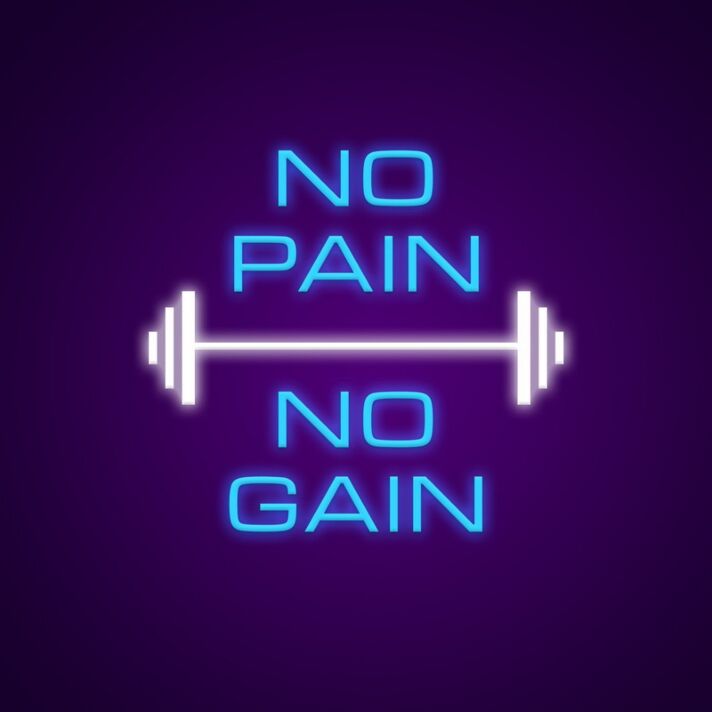 No Pain No Gain Neon Sign Perfect for fitness enthusiasts