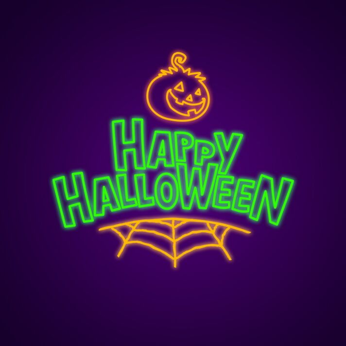 Happy Halloween Neon Sign Light up your Halloween party