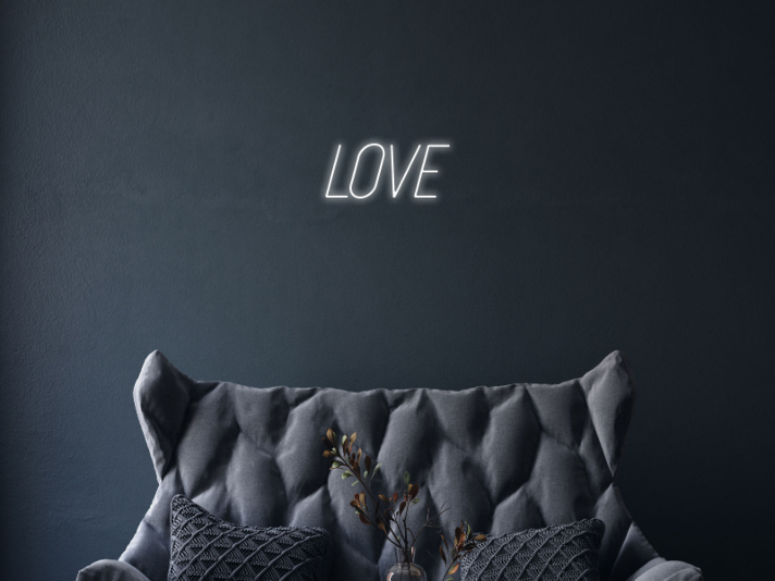 Minimalist Love Custom Neon Sign v2 Add a simple yet romantic touch
