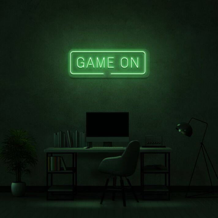 Game On Neon Sign Perfect for game rooms and sports enthusiasts
