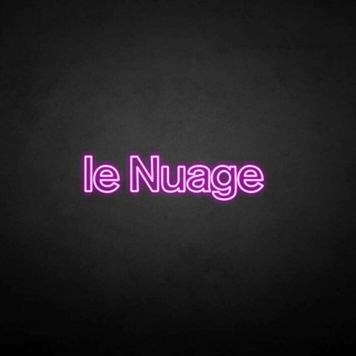 le Nuage' neon sign