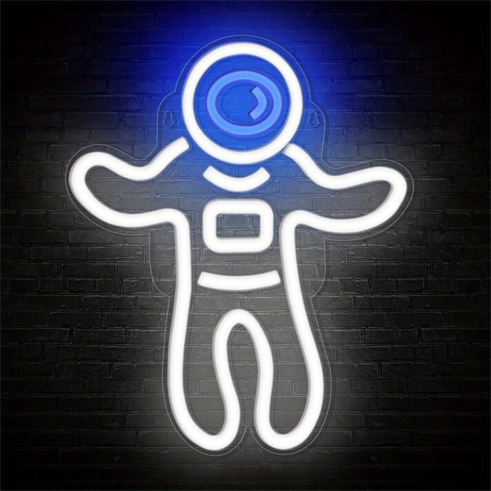 Light Up Your Space Adventures: Astronaut For Man Cave LED Neon Sign Perfect for Home Decor, Office, and Stellar Parties.