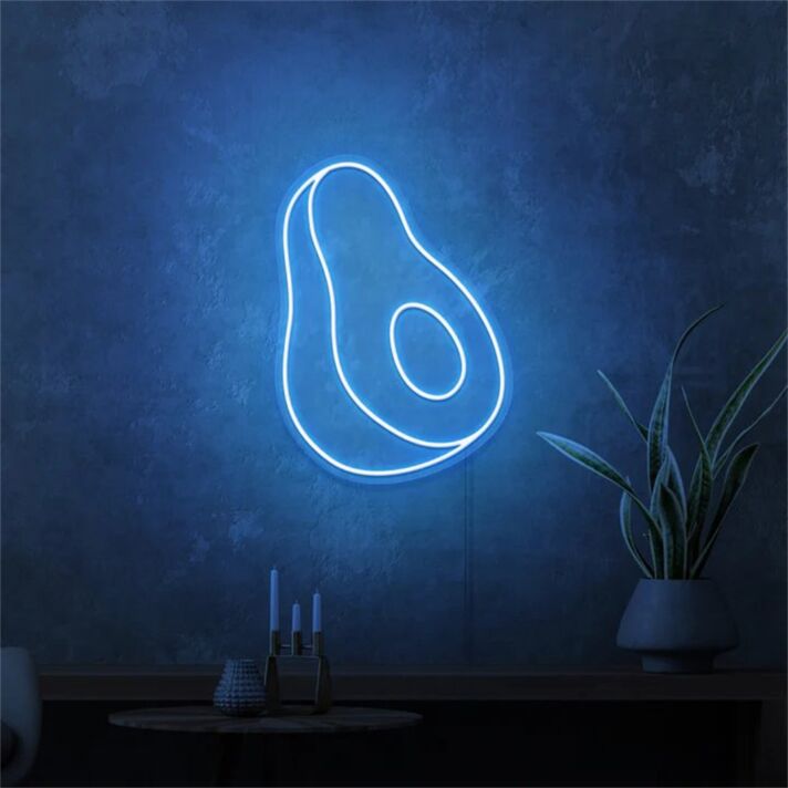 Brighten Up Your Space: Avocado Mini LED Neon Sign Perfect for Home Decor, Office Accents, and Vibrant Party Atmospheres.