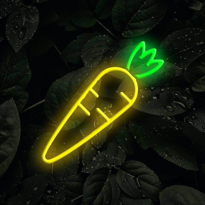 Brighten Your Home, Office, or Bar Ambiance with the Versatile Carrot LED Neon Sign