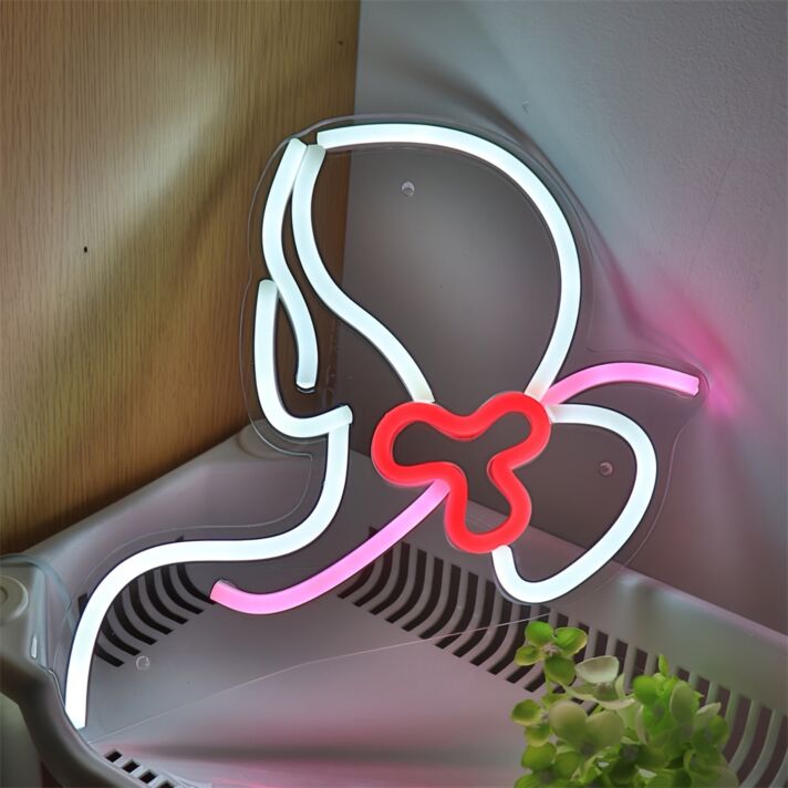 Bring Art to Life in Your Home, Office, or Party with the Creative Girls Drawing LED Wall Neon Sign