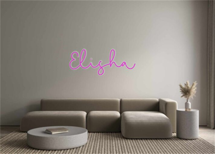 Elevate Your Events: Customized LED Neon Light Name Eligha Birthday LED Neon Sign for Weddings, Birthdays, and Home Decor.