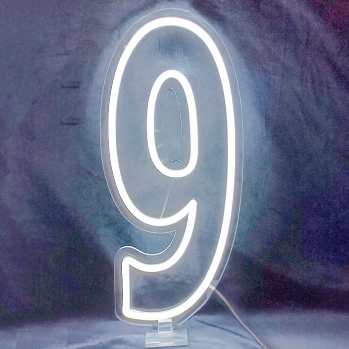 Elevate the celebration ambiance at your birthday, wedding, and special events with the Customized LED Neon Light Number 9 Birthday LED Neon Sign.