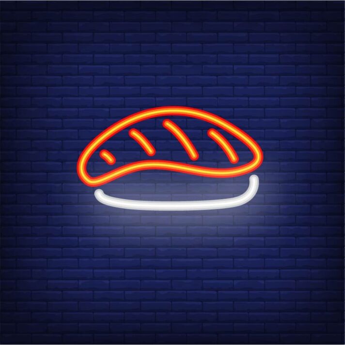 Brighten Your Kitchen or Sushi Bar Ambiance with Cute Mini Sushi LED Neon Sign.