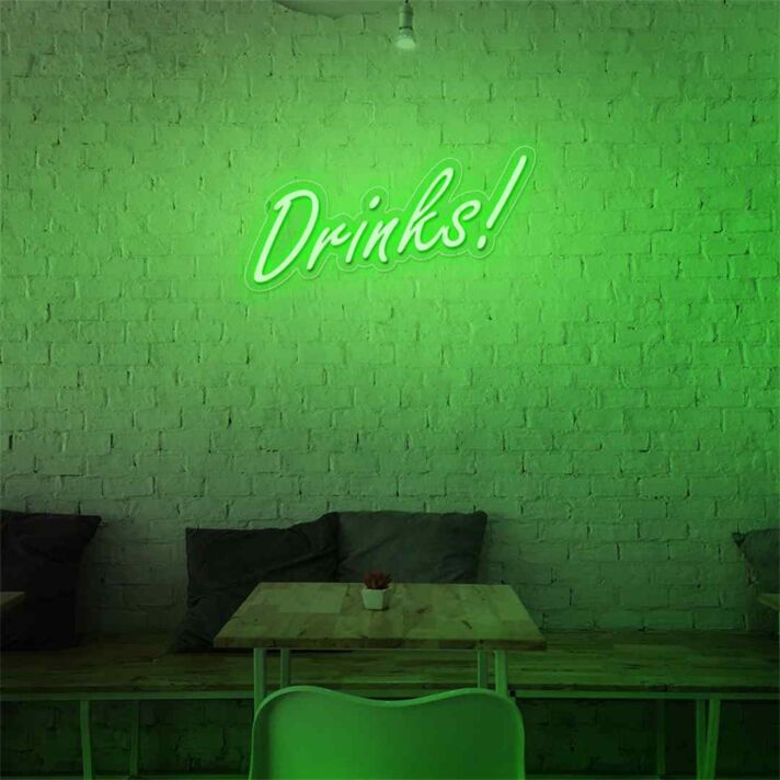 Brighten Up Your Bar, Cafe, or Man Cave with Our Vibrant Drinks LED Neon Sign