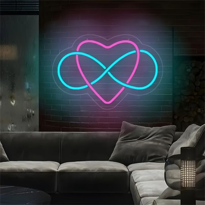 Celebrate Romance in Every Setting with Eternal Love LED Neon Sign - Perfect for Weddings, Parties, and Home Decor.