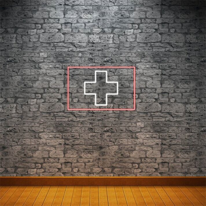 Brighten Up Your Space: Flag Of Switzerland LED Neon Sign for Home Decor, Office, Bars, and Patriotic Celebrations.