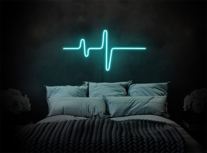 Add a Romantic Touch to Your Bedroom, Wedding, or Valentine's Celebration with the Heartbeat LED Neon Sign.