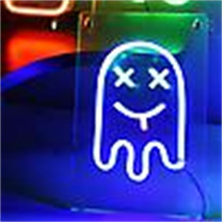 Brighten Your Kids' Room, Spooky Parties, and Halloween Celebrations with the Kids Room Ghost Decor Party Decor LED Neon Sign.
