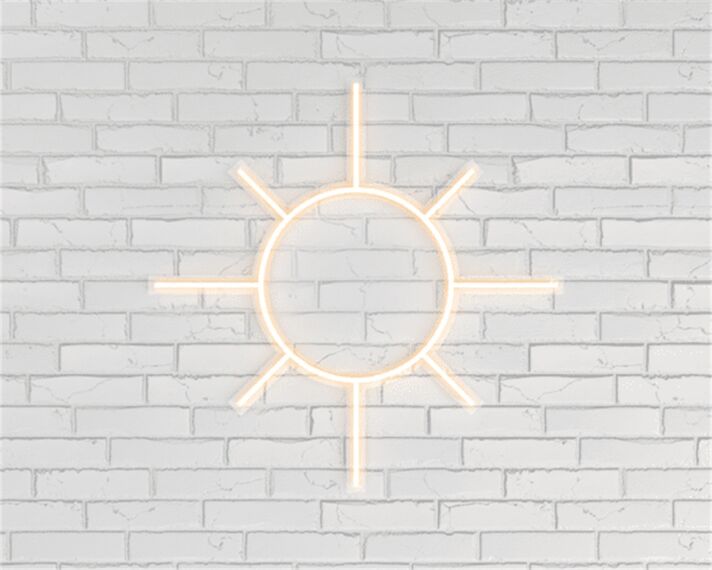 Brighten Up Your Space: Perfect for Home Decor, Office Ambiance, and Party Vibes with the LED Round Star Neon Sign