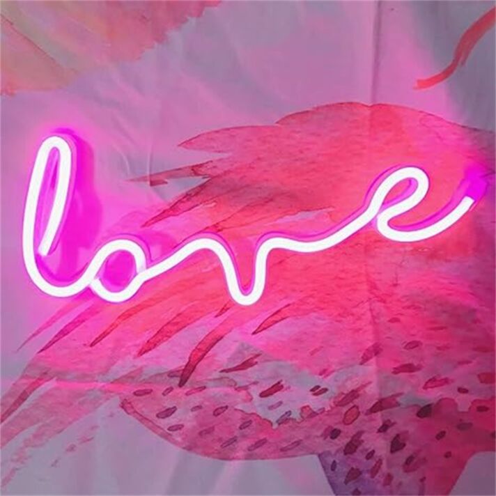 Brighten Up Romance Everywhere: Nordstylee LED Neon Art Love LED Neon Sign for Weddings, Bedrooms, and Valentine's Celebrations.