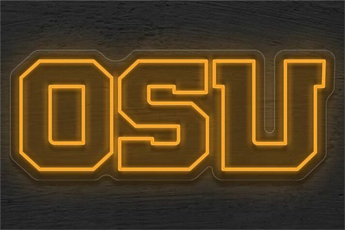 Brighten Up Your Game Room, Bar, or Dorm with the Osu Logo LED Neon Sign.