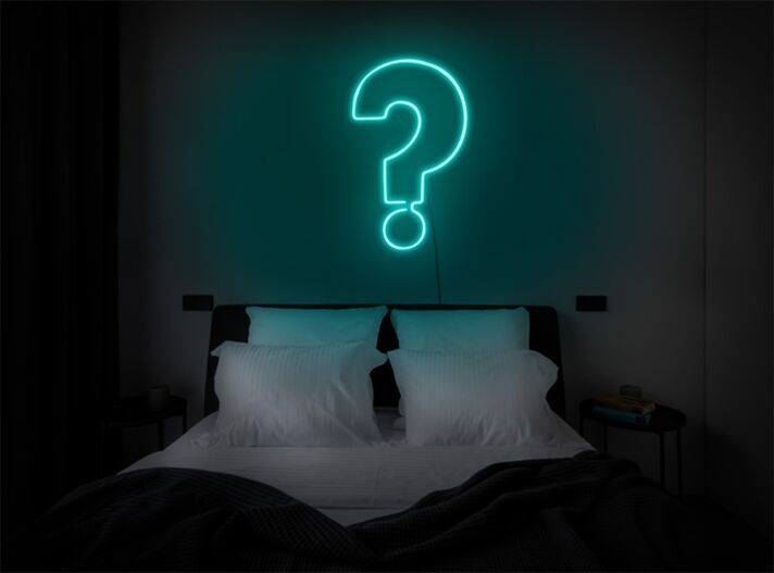 Brighten Your Interiors or Spark Conversations at Bars and Events with the Question Mark LED Neon Sign.