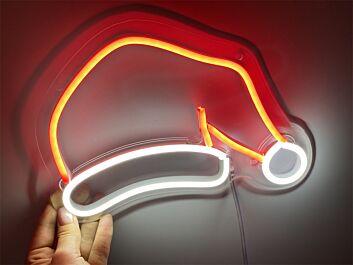 Brighten Your Holiday Spirit in Home, Office, and Shop with Santa Hat LED Neon Christmas Decorations Flex LED Neon Sign.